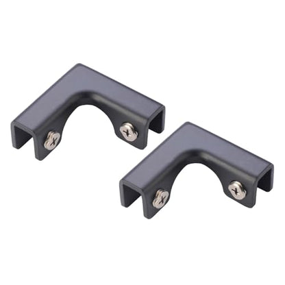 2X Glass Connector Fish Tank Fixing Bracket Corner Protector Fish Tank Fitting Glass Fixing Clip for Glass Display Cabinet, for 8 to 10mm