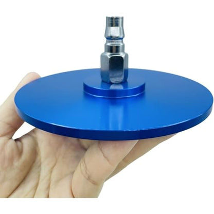 Vac-U-Lock Suction Cup Adapter Quick Connect Device Accessories for Cupping Machine Durable Aluminum 3.94 Inch Strong Suction Cups Compatible with Vac U Lock Systems Replacement Parts (Silver) - color: Silver