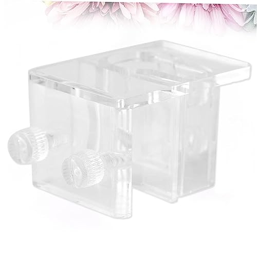 BESPORTBLE 3pcs Fish Tank Water Holder Clamp Aquarium Fixed Clip Acrylic Screw Adjustment 6x3.5x4cm