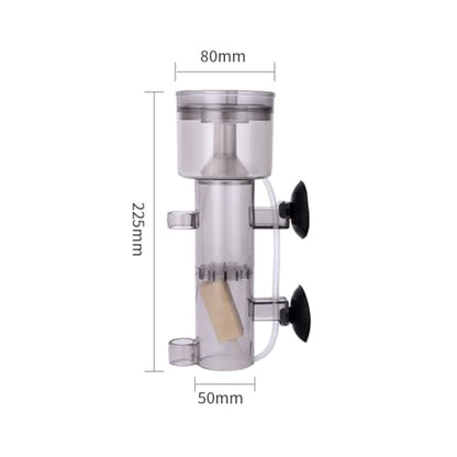 RS-4003 Protein Skimmer for Saltwater Aquariums, Compact Acrylic Design Quiet Operation for Small Tanks and Nano Fish Tanks