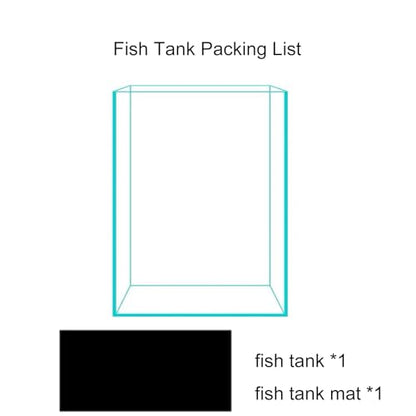 5 Gallon Glass Fish Tank, Easy to Maintain Small Aquarium for Betta/Snails/Shrimp and Aquatic Planting.