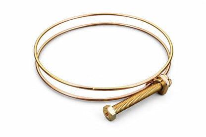 Double Wire Band Style 1 3/8” – 1 5/8” (37-42 mm) diameter x 1/2” wide, Adjustable Screw-Style, Hose Clamps, Hex/Phillips Head Screw, Includes 4 Clamps, by Tech Team
