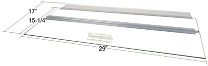 Glass Canopy Set for 85 Gallon Long, 120 Gallon Extra High, and 100 Gallon Aquariums by Aquarium Masters, AM36018, for 60" Long x 18" Wide Aquarium Masters Aquariums with Center Brace