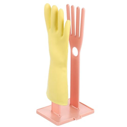 Kitchen Glofe Holder Mitten Dryer Plastic Washing Sink Holder Stand - color: Pink