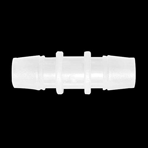 Plastic Hose Barb Fitting 3/8" x 3/8" Pipe Connectors Joint Splicer Mender Adapter Union for Aquarium Household Adapters Fuel Gas Liquid Air (Pack of 10) - size: 3/8 Inch-10pcs