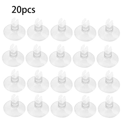 20Pcs Aquarium Fish Tank Suckers Suction Cups Holders Clips Clamps for 4/6mm Airline Tube