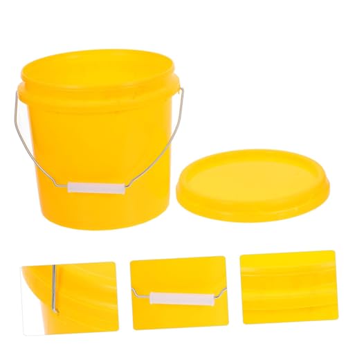 Heavy Duty Food Grade Bucket with Leakproof Lid and Handle Portable Water Storage Container for Household Use for Rice Cereal and Liquid Storage