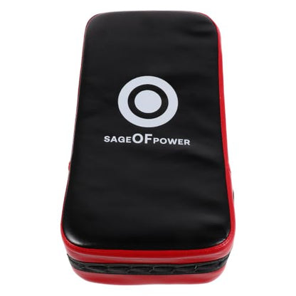 Curved Kickboxing Training Pad for Boxing and Taekwondo, Red