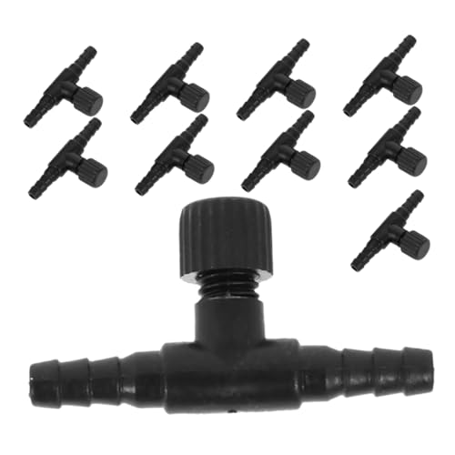 Cabilock 10pcs Shape Aquarium Air Valves Adjustable Plastic Regulators for Airline Tubing Sturdy Control Valves for Fish Tanks Efficient Oxygen Supply System
