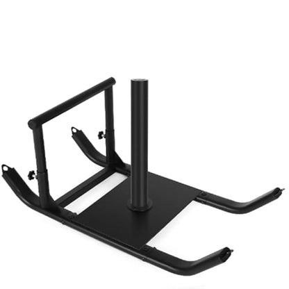 GADFISH Workout Fitness Sled, Weighted Sleds Push Gym Equipment for Adults & Kids, Compatible with 1" & 2" Weight Plates, Multi-Purpose Sled for Outdoor or Home Fitness Training - size: Large-Size