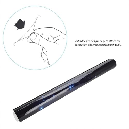 30 Inch PET Aquarium Background Self-Adhesive PVC Waterproof Fish Tank Backdrop Decoration for Freshwater and Saltwater Tanks