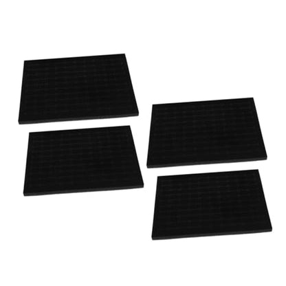WOONEKY 4pcs Ring Display Box Inserts Showcase Sponge Support Jewelry Sponge Pad Soft Jewelry Storage Inserts