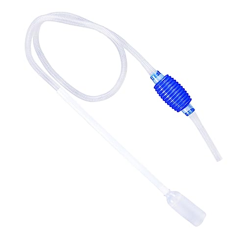 Angoily 1.7m Fish Tank Siphon Vacuum Cleaner Easy Install Aquarium Water Change Hose Gravel for Small Large Tanks Random Color