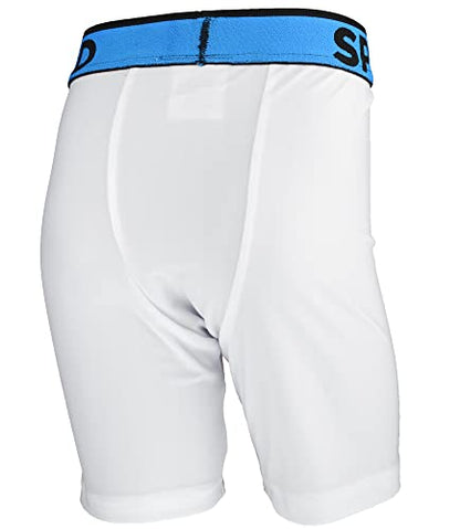 Sports Unlimited Youth Baseball Athletic Compression Shorts Athletic Supporter with Flex Cup - size: Medium
