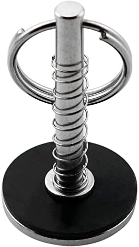 Marine Hatch Cover Pull Handle with Spring Hidden Pin Button for Fishing Boat Yacht ， Stainless-Steel 316 Hatch Cover Pull Lifter & Rubber Gasket and Spring - style: Diameter: 4.8mm