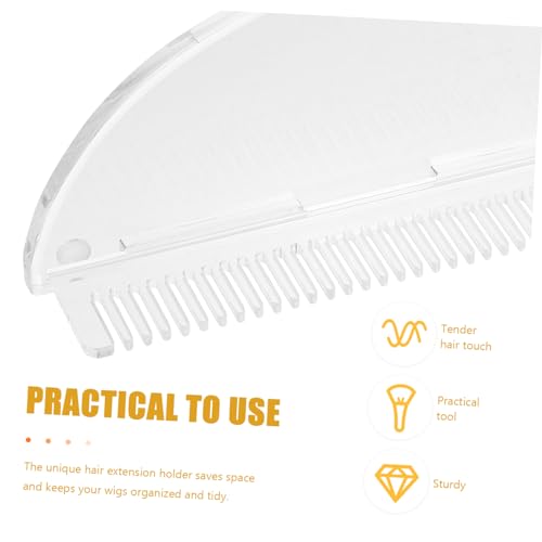 MERRYHAPY Hair Extension Organizer Wig Holder Storage Rack Comb Braiding Hair Holder for Salon Barber Supplies