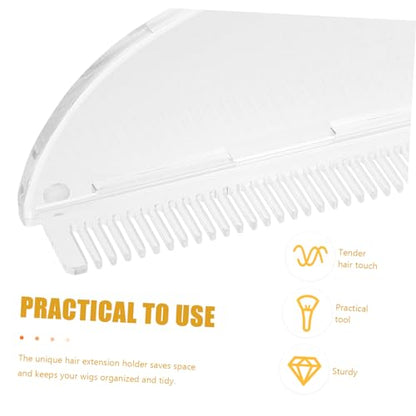 MERRYHAPY Hair Extension Organizer Wig Holder Storage Rack Comb Braiding Hair Holder for Salon Barber Supplies