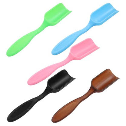 5Pcs Plastic Mini Gardening Shovel Spoons Soil Scoops, Colorful Mini Shovel for Planting, Digging, Transplanting Succulents, Potted Flowers, or Milk Powder, Lightweight and Easy to Clean