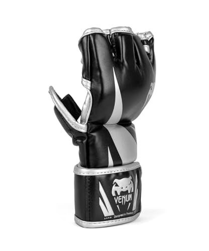 Venum Venum Challenger 2.0 MMA Gloves - color: Black/Silver, size: Large-X-Large