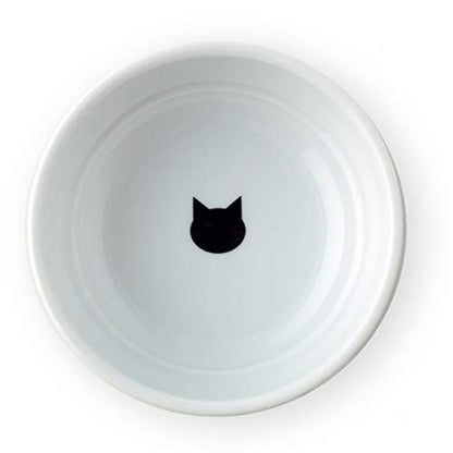 Necoichi Cat Food Bowl & Water Bowl - Shallow Wide Cute Cats Dish - Prevents Neck & Whisker Fatigue - Dishwasher & Microwave Safe - No Spill Ceramic Cat Bowl for Indoor Cats & Kittens (Dots Style) - color: Dots