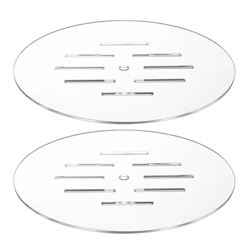 2pcs Fish Tank Top Cover - Round Aquarium Lid Cover for Betta Tanks - 7.87 Inch Anti-Jump Aquarium Top Lid - Good Ventilation and Prevent Fish from Jumping Out