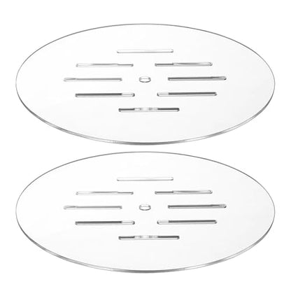 2pcs Fish Tank Top Cover - Round Aquarium Lid Cover for Betta Tanks - 7.87 Inch Anti-Jump Aquarium Top Lid - Good Ventilation and Prevent Fish from Jumping Out