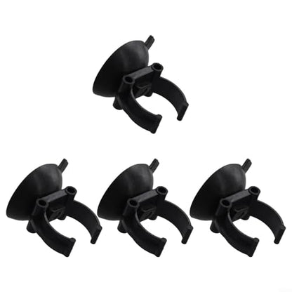 4/8 Pcs Aquarium Heater Suction Cups Clips 35mm Replacement Fish Tank Thermostat Holders Heaters for Bars Black Resin Clamps Fit 2.5cm Tubes(4pcs) - size: 4pcs