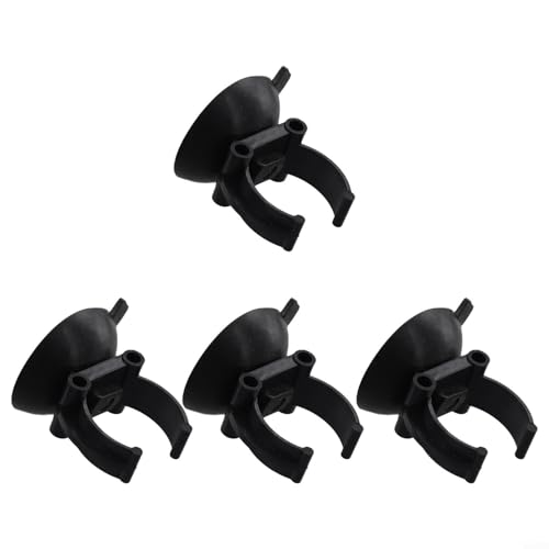 4/8 Pcs Aquarium Heater Suction Cups Clips 35mm Replacement Fish Tank Thermostat Holders Heaters for Bars Black Resin Clamps Fit 2.5cm Tubes(4pcs) - size: 4pcs