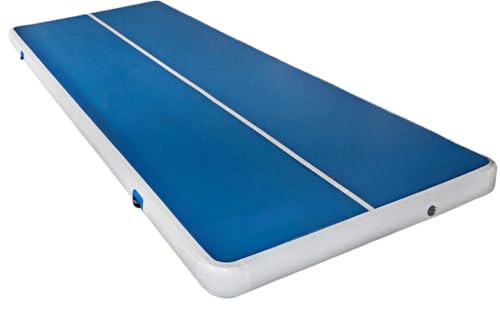 20x6ft Inflatable Air Gymnastics Track Mat Thickness Gymnastics Tumbling Air Mat Inflatable Tumble Track with Electric Air Pump, for Gym/Training/Yoga/Home use/Exercise/Cheerleading/Water