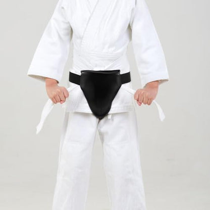 Angoily Professional Groin Protector for Boxing and Martial Arts Comfortable Crotch Fighting Guard Integrated Wear-Resistant Taekwondo Groin Protector for Boys
