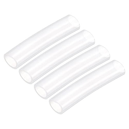 uxcell Pure Silicone Tubing 19mm ID,25mm OD OD Water Air Pump Pipe, 4Pcs 0.33 Ft Transparent Silicone Hose Tubing for Household, Industry, Drinking Water - size: 19mm x 25mm