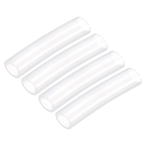 uxcell Pure Silicone Tubing 19mm ID,25mm OD OD Water Air Pump Pipe, 4Pcs 0.33 Ft Transparent Silicone Hose Tubing for Household, Industry, Drinking Water - size: 19mm x 25mm