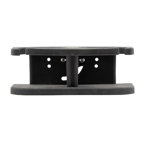 Extreme Max 3005.5689 Adjustable 2-Drink Mug Cup & Can Holder for Horizontal and Vertical Round Pontoon Rails - Black