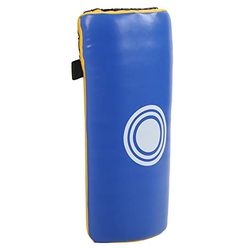 Taekwondo Block Target, Kickboxing Training Equipment, Curved Kick Pad with High - Density Sponge and PU Leather for Adults and Kids, Ergonomic Hand Guard for Martial - color: Blue and Yellow