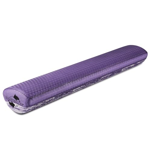 OPTP SMARTROLLER – Two-in-One Moderately Firm Foam Roller, Purple, 36"