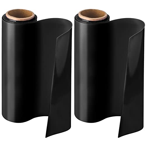 Treela 2 Rolls Non Slip Material Roll, 8 Inch x 3.25 ft Silicone Roll Cut to Size Non Slip Mat Large Table Pads Anti Slip Large Roll for Baking Drawer Crafts Counter Eating Aids Drawer (Black)