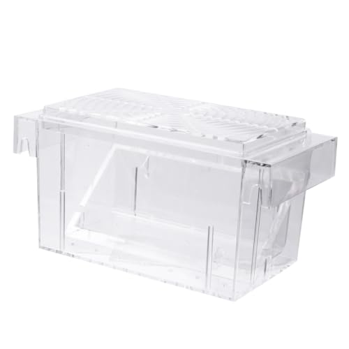 Beaupretty Breeding Box Acrylic Aquarium Fish Isolation Tank Hatching Incubator for Guppy Betta Fry Fish Tank Breeder Suitable for Aquarium