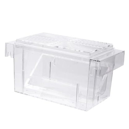 Beaupretty Breeding Box Acrylic Aquarium Fish Isolation Tank Hatching Incubator for Guppy Betta Fry Fish Tank Breeder Suitable for Aquarium