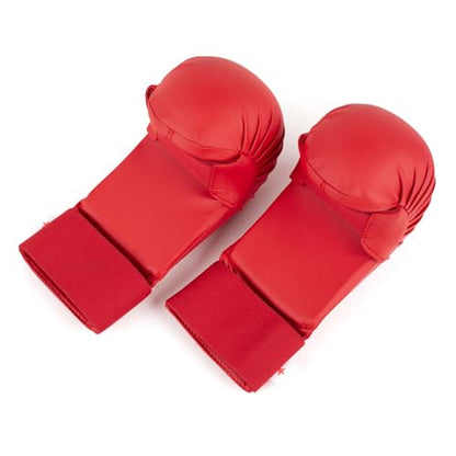 Premium Karate Boxing Gloves for Men & Women - color: Red, size: Large