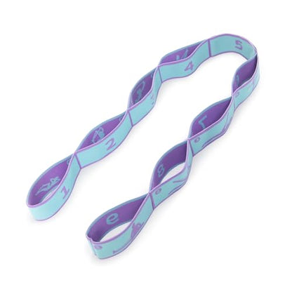 Dance Exercise Band with 8-Section Markers, Stretch Resistance Band for Yoga, Flexibility Training and Workouts