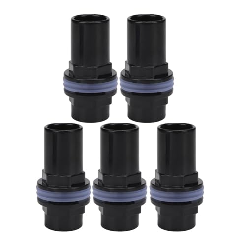 5Pcs PVC Aquarium Pipe Connectors Hexagonal Ends with Rubber Seal for Fish Tank Tubing Leak-Proof Air Pump Fittings(Inner Diameter 20mm) - size: Inner Diameter 20mm