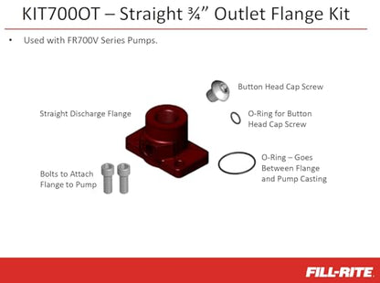 Fill-Rite KIT700OT 3/4" Outlet Flange Kit 700 Series - style: 700 Outlet Flange (3/4")
