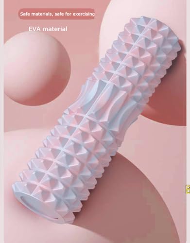Solid Foam Roller Yoga Stick Roller Dual-Zone Leg Muscle Relaxation Deep Massage Relaxation Pain Relief (Black (Solid)) - color: Black (Solid)