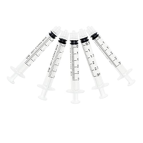 Karlling Pack of 5 X 3 ml 3cc Syringes Without Needle - style: **3ML(5 Pack)