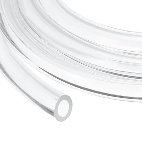 uxcell Clear PVC Tubing, 10mm ID x 16mm OD - 8.5ft PVC Tube Lightweight Vinyl Hose, Transparent Flexible Plastic Water Tubing for Air Oil Water Transfer Aquarium Irrigation - size: 10mm ID x 16mm OD
