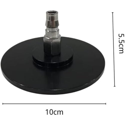 Vac-U-Lock Suction Cup Adapter Quick Connect Device Accessories for Cupping Machine Durable Aluminum 3.94 Inch Strong Suction Cups Compatible with Vac U Lock Systems Replacement Parts (Black) - color: Black