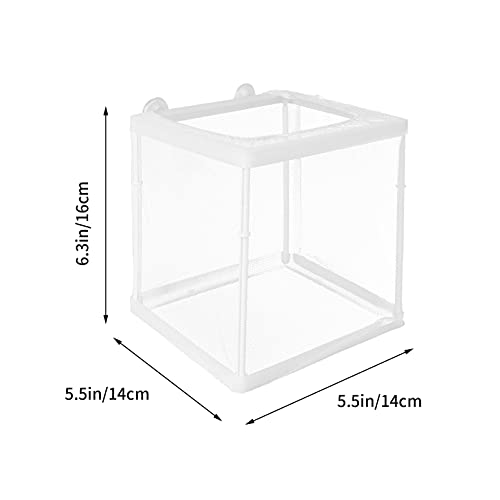 Yardwe Hatching Box for Aquarium Fish Breeding Mesh Incubation Kit Fish Isolation Box Easy Cleaning