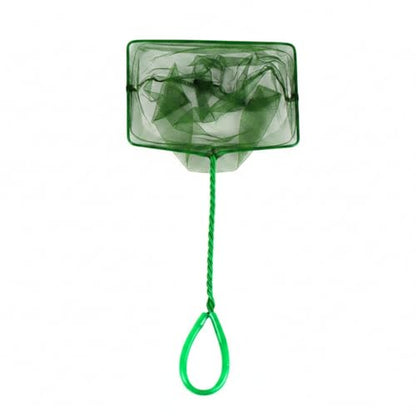 Green Square Mesh Aquarium Net for Fish Transfer and Tank Cleaning - size: 17.52 x 7.87 x 5.91"