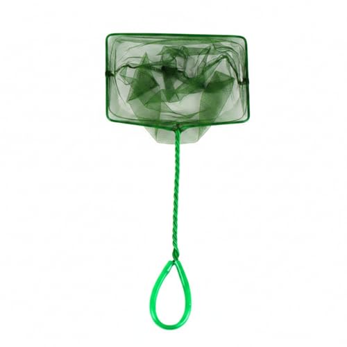 Green Square Mesh Aquarium Net for Fish Transfer and Tank Cleaning - size: 17.52 x 7.87 x 5.91"