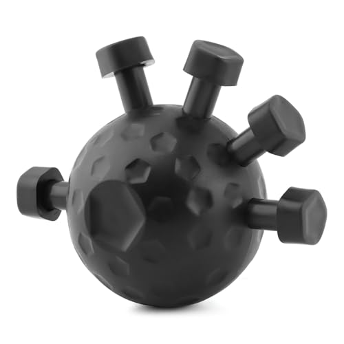 Finger Grip Strengthener, Adjustable Hand Grip Strength Trainer, Stress Relief Ball Finger Exerciser Gripper Tool for Muscle Building and Injury Recover